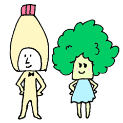 [LINEスタンプ] ブロ子とマ世 