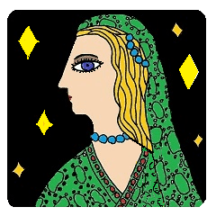 [LINEスタンプ] アジアの女性 