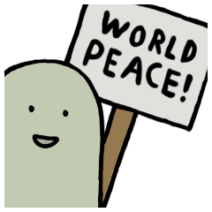 [LINEスタンプ] Lard Wants World Peace！ 