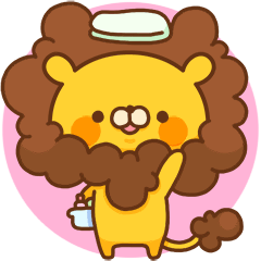 [LINEスタンプ] もこもこライオン 