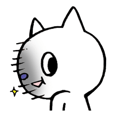 [LINEスタンプ] 40回笑うねこ 