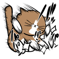 [LINEスタンプ] 鴻池剛と猫のぽんた 