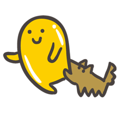 [LINEスタンプ] つるつるして黄色いやつ