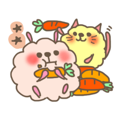 [LINEスタンプ] もふうさうさともふにゃん2 