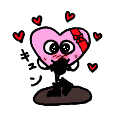 [LINEスタンプ] ピンクハーちゃん