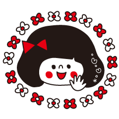 [LINEスタンプ] ○●おかっぱガール●○ 