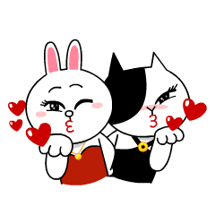 [LINEスタンプ] コニー＆ジェシカ ガールズトーク！