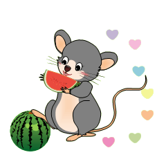 [LINEスタンプ] 癒しのねずみ達