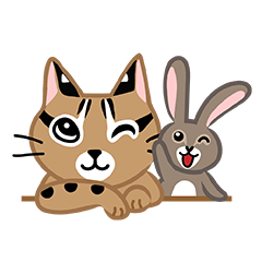 [LINEスタンプ] 台灣の山貓	(思いやりのある)