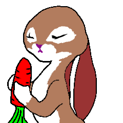 [LINEスタンプ] ツンツンうさぎ 