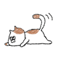 [LINEスタンプ] らくがきねこちゃん 