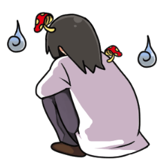 [LINEスタンプ] 落ち込みさん 