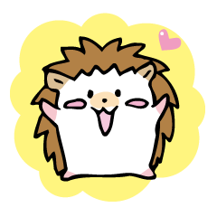 [LINEスタンプ] のんびりハリネズミ生活 