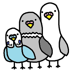 [LINEスタンプ] 鳥だらけ fetchpriority=high