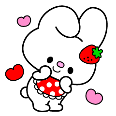 [LINEスタンプ] あかうさちゃん 