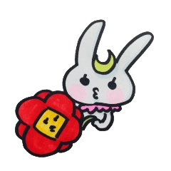 [LINEスタンプ] ツキウサギとシュールな奴ら 