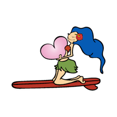 [LINEスタンプ] スローサーフィン 