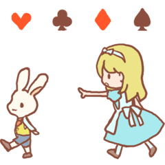 [LINEスタンプ] 水色のアリス 