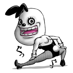 [LINEスタンプ] ちょいキモのバニー！ 