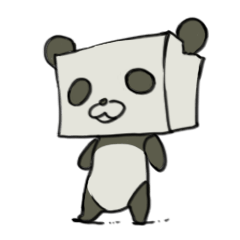[LINEスタンプ] キュ～ブパンダ 