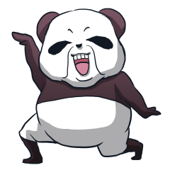 [LINEスタンプ] 大阪弁親父パンダ