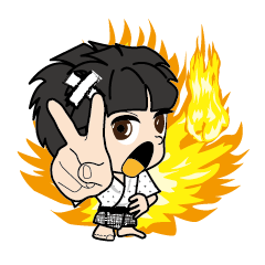 [LINEスタンプ] 妖怪カラテ小僧