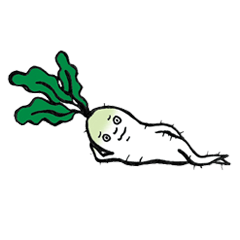 [LINEスタンプ] だいこんちゃん 