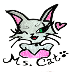 [LINEスタンプ] Ms.Cat ~女の子のまいにち~ 