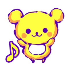 [LINEスタンプ] おっとりクマさん 