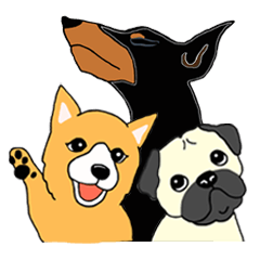 [LINEスタンプ] やっぱりワンコが好き
