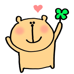 [LINEスタンプ] のほほんクマ 