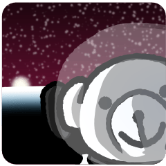 [LINEスタンプ] クマノコ 宇宙の旅 