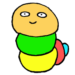 [LINEスタンプ] 芋虫マンスタンプ