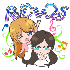 [LINEスタンプ] Re:DIVA2.5（神崎りのあ＆音咲ゆい） 