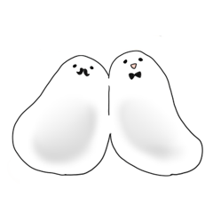 [LINEスタンプ] ゆるっと白まんじゅう 