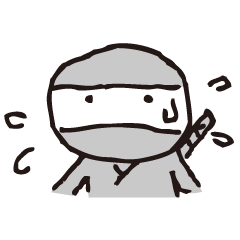 [LINEスタンプ] へっぽこ忍者黒丸 
