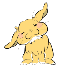 [LINEスタンプ] うさぎのきなこ♂