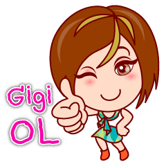 [LINEスタンプ] Gigi OL - Lovely Asian Office Lady (EN) fetchpriority=high