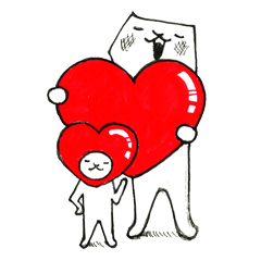 [LINEスタンプ] フテネコ(公式)～ハート編～