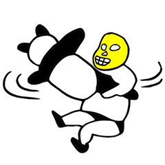[LINEスタンプ] 激しく王レスリング 