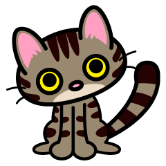 [LINEスタンプ] キジトラにゃん仔猫