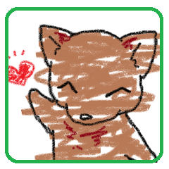 [LINEスタンプ] 落書きクレヨン