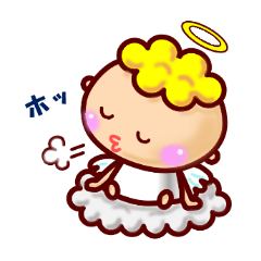 [LINEスタンプ] 天使 ココちゃん 