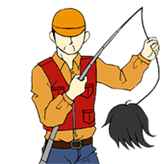 [LINEスタンプ] ヅラ釣りコレクション