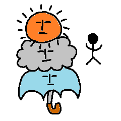 [LINEスタンプ] お天気さんたち 