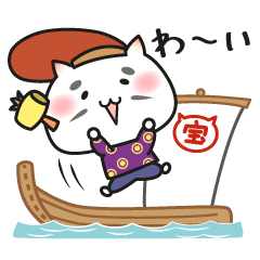 [LINEスタンプ] ネコ福神。にゃぁーず。 