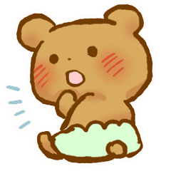 [LINEスタンプ] かぼパンくまさん 