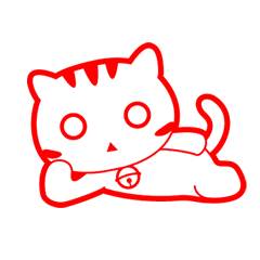 [LINEスタンプ] Red Cat