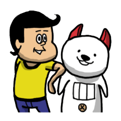[LINEスタンプ] カス夫とでんちゅネコ fetchpriority=high
