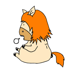[LINEスタンプ] 馬の男(日常生活の記事) 